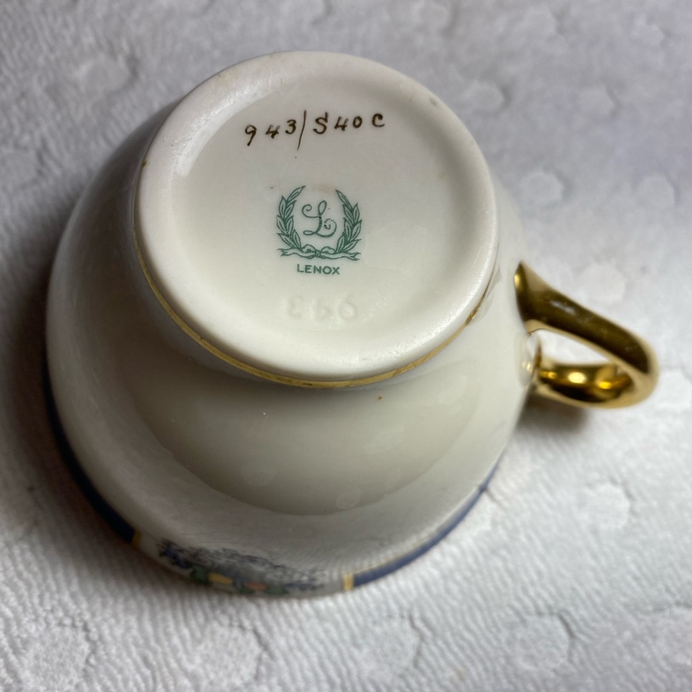 Vintage Lenox 1st Qlty (Westchester S40C)  21/8" CUP & SAUCER SET - Picture 2 of 13